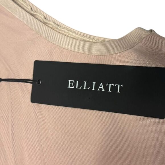 NWT ELLIATT X REVOLVE Harriet nude sleeveless ruched waist Mini Dress sz small - Picture 8 of 10